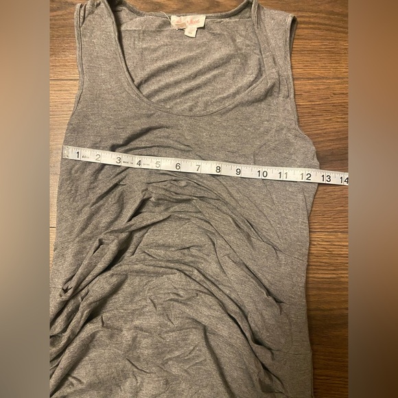 Ingrid & Isabel maternity midi tank dress Sz:XS excellent condition gray - Picture 11 of 11
